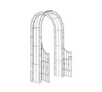 Arco de jardín con puerta sina metal bronce 41.5x135x245 cm