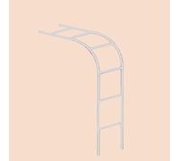 Arco de jardín de acero inoxidable para pared, patio, escalada, vides, soporte decorativo de medio lado, pérgola al aire libre (tubo de 19 mm)