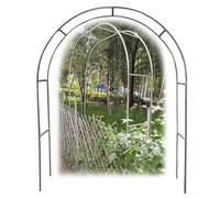 Arco de jardín de acero inoxidable, soporte grande para rosas, trepadores y frutas, resistente a la intemperie, estructura de jardín duradera de 3,5 m x 2,4 m