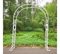 Arco de jardín de acero resistente 180 220 260 340 300 140 cm, enrejado de cenador para plantas trepadoras, vides y rosas, soporte resistente para decoración de ceremonias