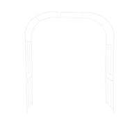 Arco de jardín de boda resistente para exteriores, interiores, patio, color crema, plantas trepadoras, enrejado, arco, rosa, estable para cenador de patio trasero (1,20 x 0,45 x 2,40 m)