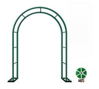 Arco de jardín de metal ajustable para plantas trepadoras, enrejado de rosas de 80-350 cm, fácil montaje, verde, 180 x 220 cm, soporte perfecto para decoración de jardín