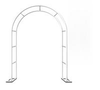 Arco de jardín de metal ajustable para plantas trepadoras, enrejado de rosas, fácil montaje, decoración al aire libre, blanco, 80-350 cm, perfecto para caminos de jardín y bodas (180 x 220 cm)