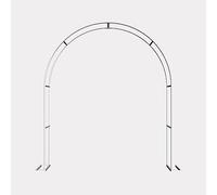 Arco de jardín de metal blanco, elegante árbol de rosas de hierro forjado para bodas y plantas trepadoras, enrejado decorativo y Pera para decoración del hogar y jardín al aire libre