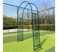 Arco de jardín de metal, enrejado galvanizado resistente al óxido para plantas trepadoras, rosas, vides y flores, arco decorativo de 140 x 40 x 230 cm para bodas, fiestas y decoración al aire libre