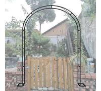 Arco de jardín de metal para plantas trepadoras, ajustable de 1,8 a 3 m, tubo de hierro Ele para boda, arco, para patio, patio, entrada, decoración al aire libre