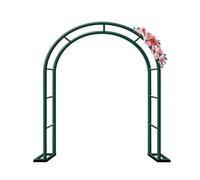 Arco de jardín de metal para plantas trepadoras, arcos de enrejado de rosas para boda, color verde, 120/140/180 cm de ancho, 200/220/230 cm de altura, fuerte soporte para vides y flores