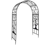 Arco de jardín de metal para plantas trepadoras, cenador de boda al aire libre con celosía de alambre decorativo, elegante arco de novia para decoración de jardín y eventos