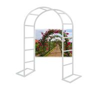 Arco de jardín de metal para plantas trepadoras de 300 cm de ancho, resistente a la intemperie, perfecto para bodas, eventos y patios