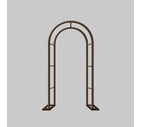 Arco de jardín de metal para plantas trepadoras de 80 a 350 cm de ancho, enrejado fuerte para exteriores, pérgola redonda, estructura metálica verde (120 x 40 x 220 cm)