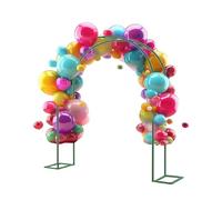 Arco de jardín de metal para plantas trepadoras, resistente a la intemperie, con soporte de arco de globos, tamaño: 80 x 200 cm, 140 x 230 cm, 300 x 220 cm, ideal para bodas y jardines al aire libre