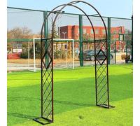 Arco de jardín de metal para uso al aire libre para bodas y enrejado par disponible en 140 x 230 cm, 220 x 230 cm, 300 x 230 cm, resistente a la intemperie, ideal para arcos de rosas y decoración de