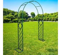 Arco de jardín de metal resistente para bodas y eventos al aire libre, eje de enrejado de acero pesado para plantas trepadoras, vides y rosas, para decoración de patio trasero