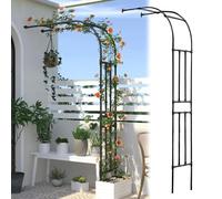 Arco de jardín de metal resistente para plantas trepadoras, cenador al aire libre para bodas y eventos, diseño resistente a la intemperie