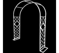 Arco de jardín de metal resistente para plantas trepadoras, enrejado de rosas resistente a la intemperie, ajustable de 140 cm a 380 cm de ancho, soporte al aire libre para vides y flores, diseño