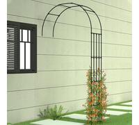 Arco de jardín, marco de acero resistente para plantas trepadoras, enrejado de medio arco para vides y flores, diseño de pérgola duradero