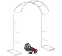 Arco de jardín metálico resistente: estructura de acero de alta resistencia para plantas trepadoras, arcos para rosas y hortalizas, decoración para bodas y Navidad en interiores y exteriores, color