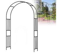 Arco de jardín para plantas trepadoras: eje de marco de acero duradero para soporte de vides y flores al aire libre, mejora la belleza del jardín