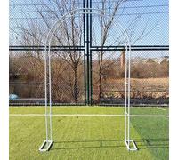 Arco de jardín para plantas trepadoras, rosas y verduras, enrejado blanco para exteriores, perfecto para decoración de flores (140 x 230 cm)