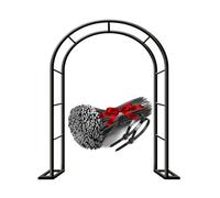 Arco de Jardín Resistente para Plantas Trepadoras, Arco Jardín Metálico Fiesta De Bodas Decoracion 80 140 180 200 240 280 300 350cm(Negro,W350 X 220cm)