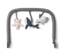 Arco de juego Ergobaby Evolve Bouncer, accesorio para el columpio Ergobaby 3 en 1 para recién nacidos desde el nacimiento, Ocean Wonders - Charcoal