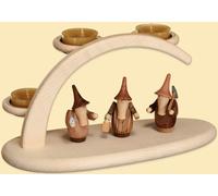 Arco De Luz Con Velas Y Gnomos HxBxT = 13x24x12cm NUEVO Arco De Luz Ventana