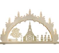 Arco De Luz LED 7 Fuegos "Iglesia De Seiffen" 52,0 X 31,7 X 4,5 CM NUEVO