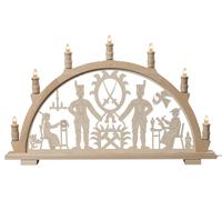 Arco De Luz Mineros 7 Llamas Eléctrico Iluminado BxHxT 66x40,5x6cm NUEVO