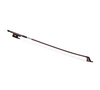 Arco de madera de Brasil francesa 4/4 para contrabajo de ébano, crin de caballo, gran arco de repuesto para bajistas verticales, exquisita artesanía hecha a mano, buen sonido y bien equilibrado