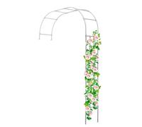 Arco de medio lado resistente a la corrosión para bodas al aire libre, decoración de jardín, fiesta, plantas trepadoras, soporte para vegetales y rosas, arco de pérgola