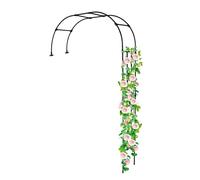 Arco de medio lado resistente a la corrosión para bodas al aire libre, decoración de jardín, fiesta, plantas trepadoras, soporte para vegetales y rosas, arco de pérgola