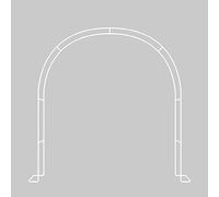 Arco de metal blanco, arco de hierro floral para bodas, rosas trepadoras y vides, pérgola al aire libre para decorar tu patio y apoyar las plantas, decoración