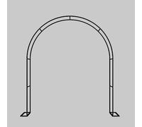 Arco de metal negro, elegante arte de hierro para bodas y espacios al aire libre, ideal para rosas trepadoras y vides, pérgola duradera para mejorar la decoración de tu patio.