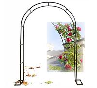 Arco de metal para jardín, boda, trepadora, enrejado para decoración de interiores y exteriores, kit de arco de globos, soporte de flores, marco de telón de fondo, decoración de pérgola para fiestas y