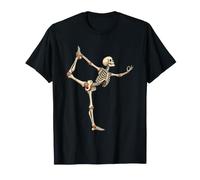 Arco de pie Esqueleto Yoga Postura Yogi Humor Camiseta