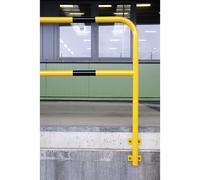 Arco de protección, acero, Ø 48 mm Moravia, para montaje en pared con bridas