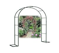 Arco de rosas de jardín de metal para plantas trepadoras y rosas, 340 x 230 cm, enrejado al aire libre para bodas, eventos y decoración de jardín, diseño Ele para arcos de jardín y exhibiciones