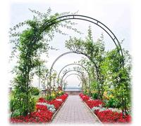 Arco de rosas de metal para interiores y exteriores, 120-350 cm, enrejado decorativo para jardín, soporte duradero para vides y flores (80 x 220 cm)