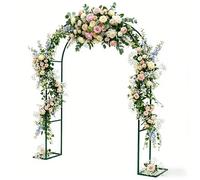 Arco de Rosas Trepadoras para Jardín, Arco de Metal para Plantas Trepadoras, Resistente a La Intemperie, Soporte de Flores para Boda, Fiesta, Ceremonia Exteriores, W 80-350 Cm(Green,W300xH220cm)