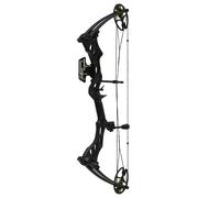 Arco de tiro compuesto de poleas hellbow fossil regulable de 30 a 70 l