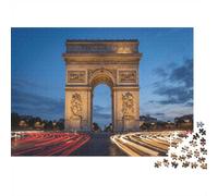 Arco de Triunfo ParísRompecabezas Premium De 1000 Piezas Cartón Antistrés, Entretenimiento Familiar, Regalo Ideal para Parejas Y Familia 70x50cm/1000pcs