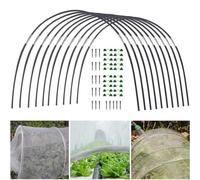 Arco de túnel multiusos para plantas para camas elevadas, garantiza una protección completa contra pájaros, heladas y lluvia fuerte para plantas saludables (2)