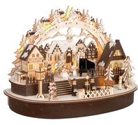 Arco de Vela Led Arco de Vela Navidad Aldea de Madera 31 X 45 X 22 Cm