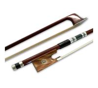 Arco de violín 4/4 Rana cuerno de buey con concha de color pelo de caballo Brazilwood Fiddle Bow Violín Piezas