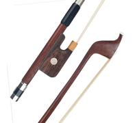 arco de violín Arco De Contrabajo Estilo Francés Arco De Contrabajo Palo Redondo De Madera De Brasil Uso Para Principiantes Tamaño 1/8 1/4 1/2 3/4 4/4(1/4)