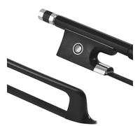 arco de violín Arco De Violín 4/4 Palo Redondo De Fibra De Carbono Arco De Violín Rana De Ébano Crin Negro Bien Equilibrado