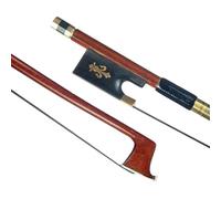 arco de violín Arco De Violín/violín De Tamaño 4/4 Barra Redonda Para Violín Empuñadura De Cuero Crin Negro Con Cola De Arco De Ébano Buen Equilibrio