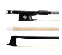 arco de violín de tamaño completo 5 Uds/1 Juego De Arcos De Violín 4/4-1/8 Palo Redondo De Fibra De Carbono Pelo De Caballo Blanco Ébano De Alta Calidad Bien Equilibrado (Color : 4/4)