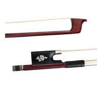 arco de violín de tamaño completo Aplicable Al Arco De Violín De Estudiante 4/4, Palo Octogonal De Madera De Brasil, Ébano De Crin Blanco