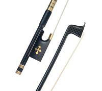 arco de violín de tamaño completo Avanzado Fibra De Carbono Violín/arco De Violín Rejilla Palo 4/4 Violín Agarre Redondo Crin Blanco